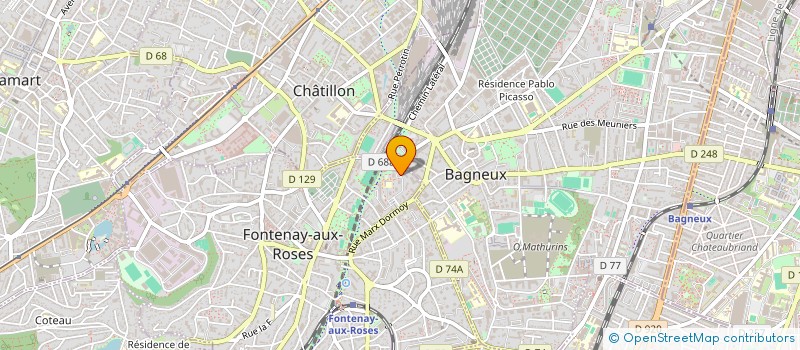 localisation de l'entreprise MONSIEUR ABDERAZAK AMROUCHE  FONTENAY-AUX-ROSES