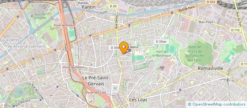 localisation de l'entreprise MONSIEUR ABDEREMANE CHARIF  PANTIN