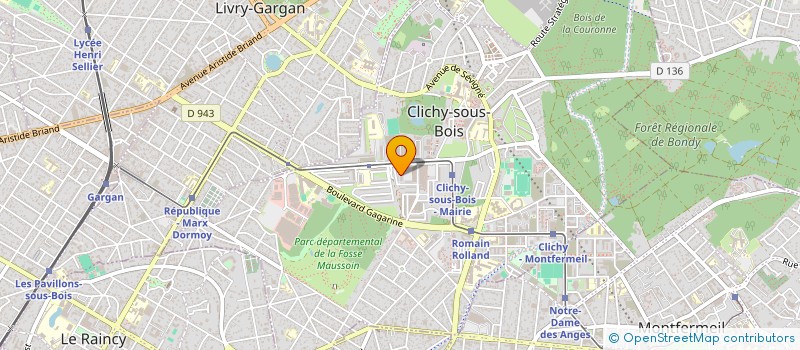 localisation de l'entreprise MONSIEUR ABDEREZAK REFFAS à CLICHY-SOUS-BOIS
