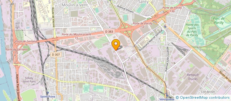 localisation de l'entreprise MONSIEUR ABDERHAMAN RHARBAOUI  VENISSIEUX