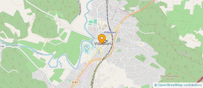 localisation de l'entreprise MONSIEUR ABDERHAMANE NAMAR  VIDAUBAN