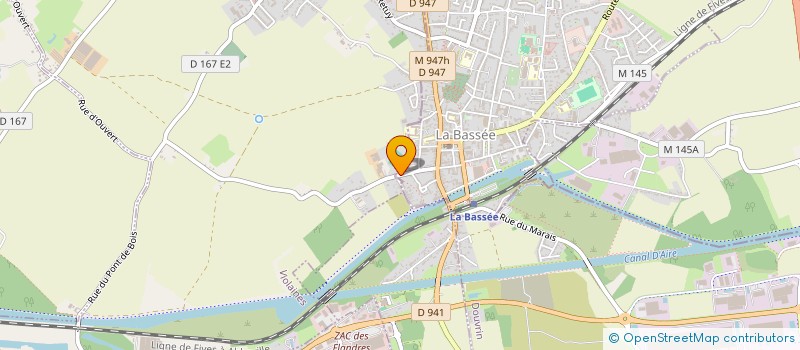 localisation de l'entreprise MONSIEUR ABDERRAFEHE BOUJENNA  LA BASSEE