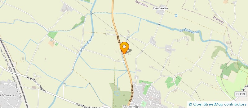 localisation de l'entreprise MONSIEUR ABDERRAFIE AISSAOUI  MONTELIER