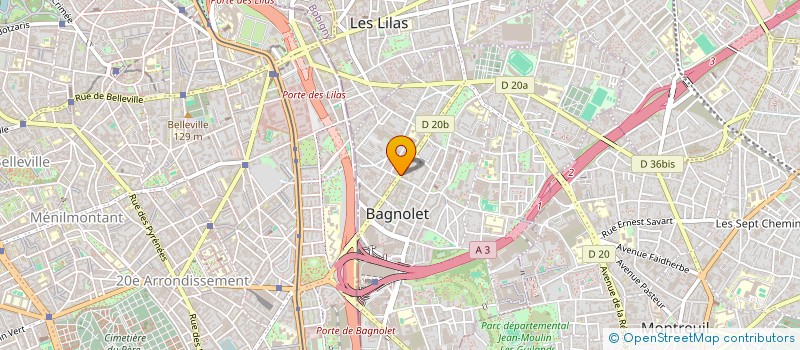 localisation de l'entreprise MONSIEUR ABDERRAFIK EDDOUH à BAGNOLET