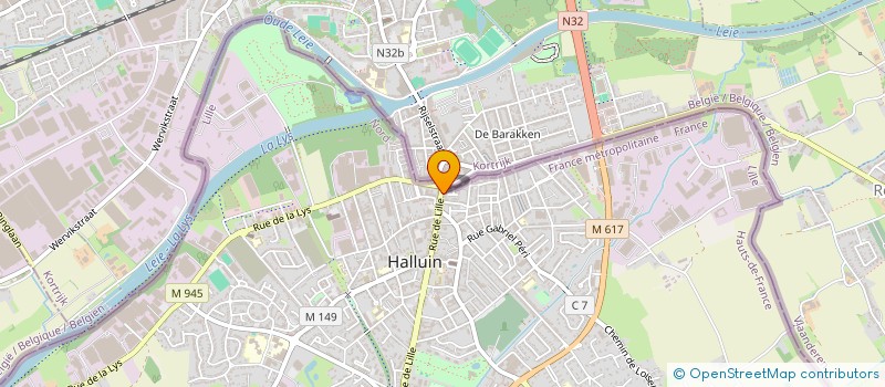 localisation de l'entreprise MONSIEUR ABDERRAHIM ALLOUCH  HALLUIN