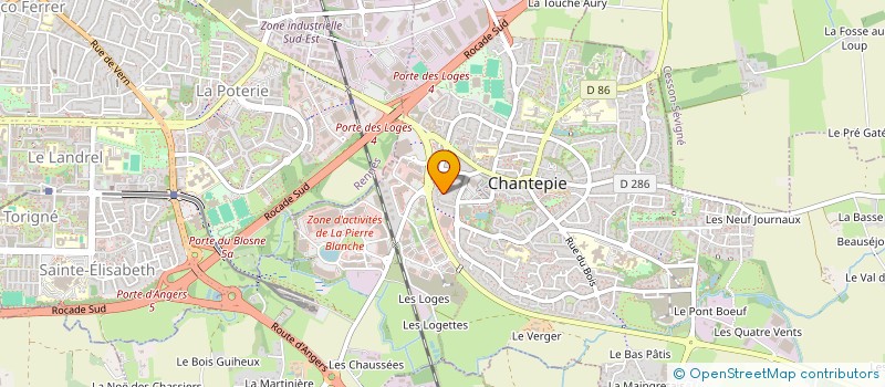 localisation de l'entreprise MONSIEUR ABDERRAHIM BAKHTAOUI  CHANTEPIE