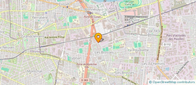 localisation de l'entreprise MONSIEUR ABDERRAHIM BELADEL  VILLEURBANNE