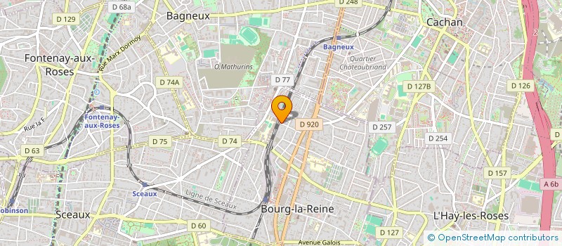 localisation de l'entreprise MONSIEUR ABDERRAHIM BENSAID à BOURG-LA-REINE