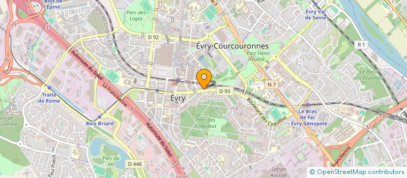 localisation de l'entreprise MONSIEUR ABDERRAHIM BERDJOUH  EVRY-COURCOURONNES