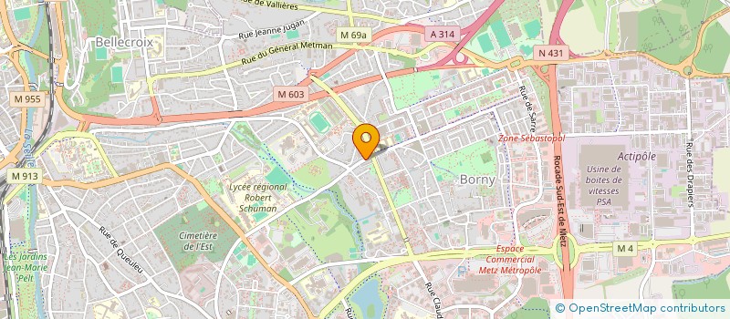 localisation de l'entreprise MONSIEUR ABDERRAHIM BOUMAAZA  METZ