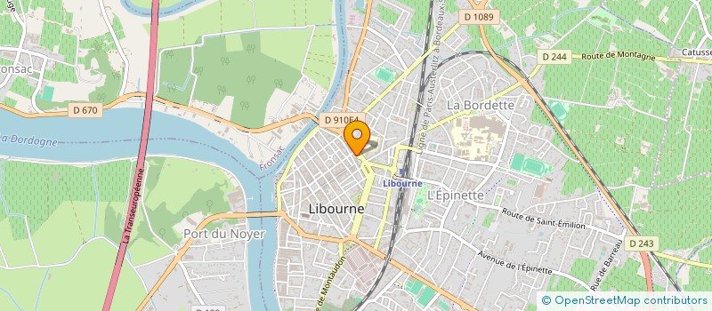 localisation de l'entreprise MONSIEUR ABDERRAHIM CHOUIBA  LIBOURNE