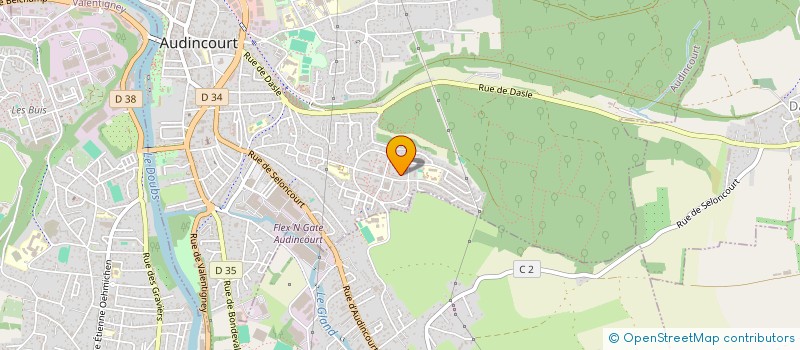 localisation de l'entreprise MONSIEUR ABDERRAHIM DHABY  AUDINCOURT