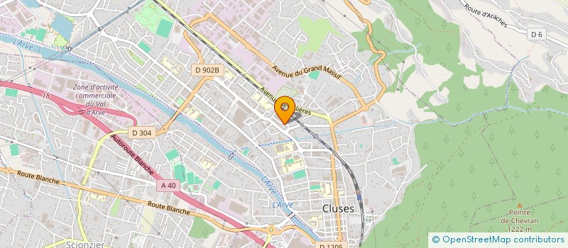 localisation de l'entreprise MONSIEUR ABDERRAHIM DIAF  CLUSES