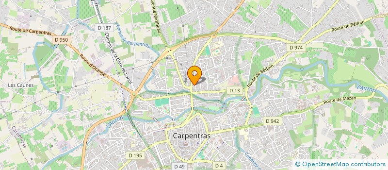 localisation de l'entreprise MONSIEUR ABDERRAHIM EL AFKIHAN  CARPENTRAS