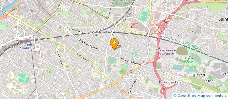 localisation de l'entreprise MONSIEUR ABDERRAHIM FRAJ  ANGERS