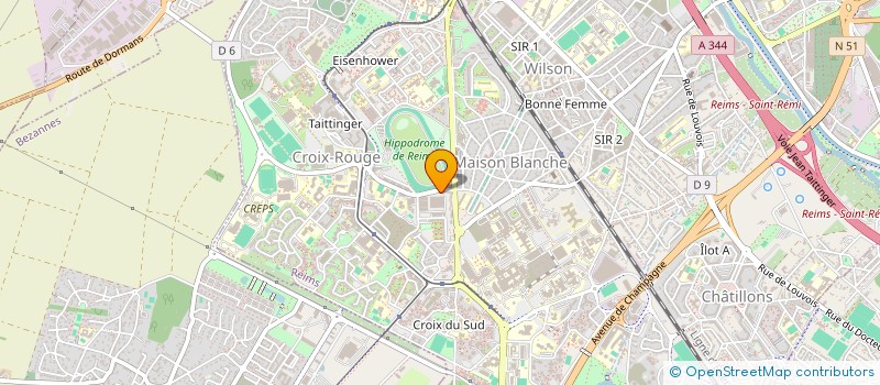 localisation de l'entreprise MONSIEUR ABDERRAHIM GHANIMI  REIMS