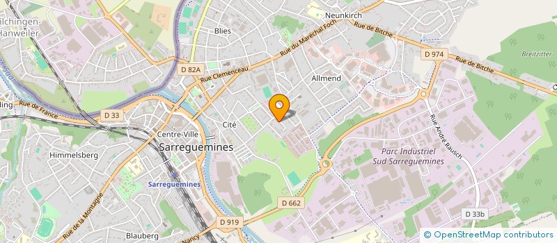 localisation de l'entreprise MONSIEUR ABDERRAHIM HADRI  SARREGUEMINES