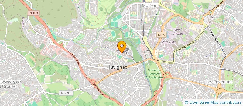 localisation de l'entreprise MONSIEUR ABDERRAHIM HAMDAOUI  JUVIGNAC