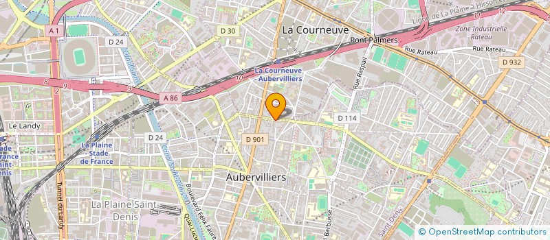 localisation de l'entreprise MONSIEUR ABDERRAHIM IBELAIDEN  AUBERVILLIERS