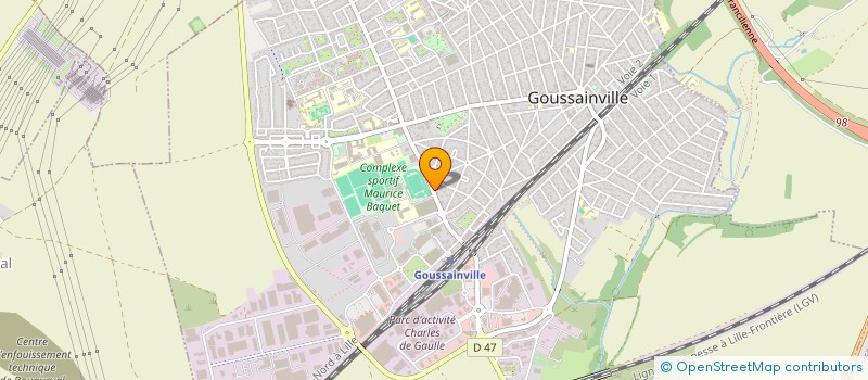 localisation de l'entreprise MONSIEUR ABDERRAHIM ICHALAL  GOUSSAINVILLE