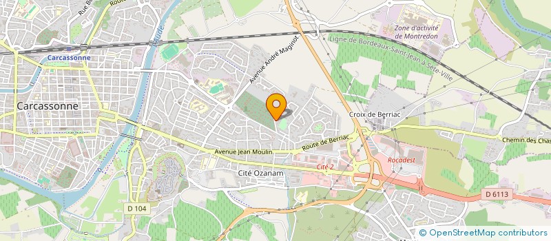 localisation de l'entreprise MONSIEUR ABDERRAHIM JIDABOU  CARCASSONNE