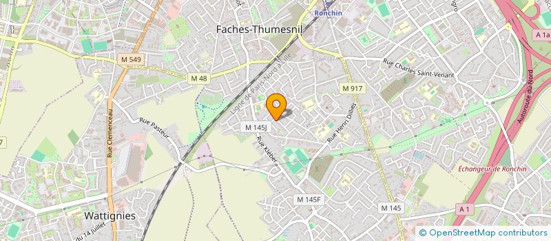 localisation de l'entreprise MONSIEUR ABDERRAHIM KHALLAF  FACHES-THUMESNIL