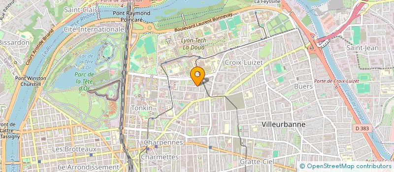 localisation de l'entreprise MONSIEUR ABDERRAHIM KHIER  VILLEURBANNE