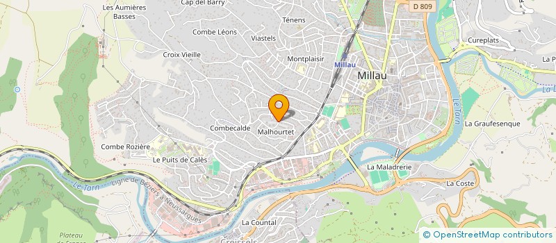 localisation de l'entreprise MONSIEUR ABDERRAHIM LAFRASNI à MILLAU