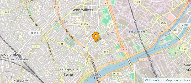 localisation de l'entreprise MONSIEUR ABDERRAHIM LATEF à GENNEVILLIERS