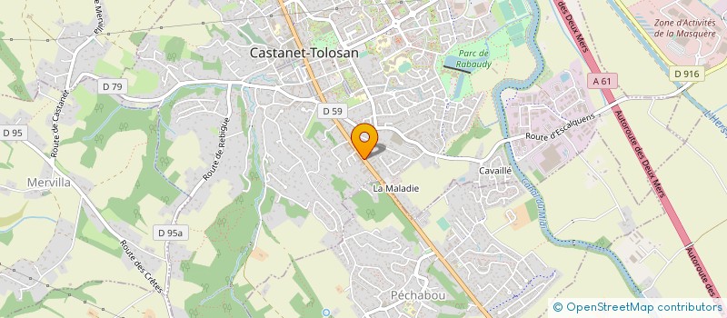 localisation de l'entreprise MONSIEUR ABDERRAHIM LAZAOUI  CASTANET-TOLOSAN