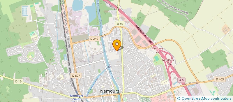 localisation de l'entreprise MONSIEUR ABDERRAHIM MALKI  NEMOURS