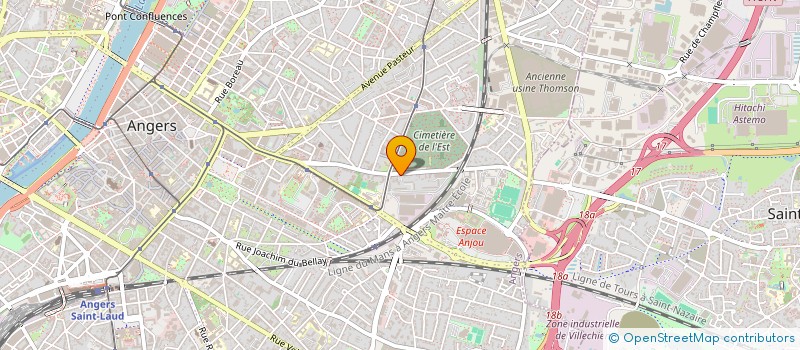 localisation de l'entreprise MONSIEUR ABDERRAHIM MAZZINE  ANGERS