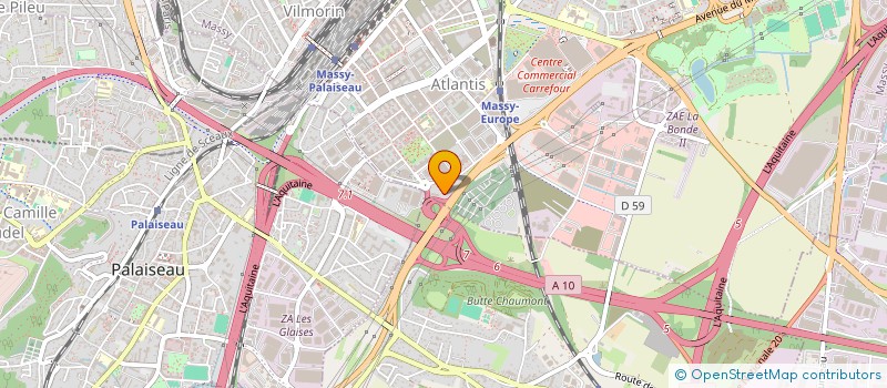 localisation de l'entreprise MONSIEUR ABDERRAHIM MERGHEM  MASSY