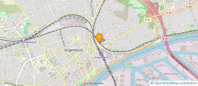 localisation de l'entreprise MONSIEUR ABDERRAHIM OUAISSA  ARGENTEUIL