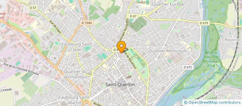 localisation de l'entreprise MONSIEUR ABDERRAHIM OUDIOUANE à SAINT-QUENTIN