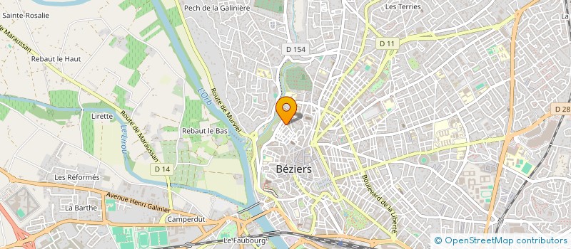 localisation de l'entreprise MONSIEUR ABDERRAHIM OULAHRIR à BEZIERS