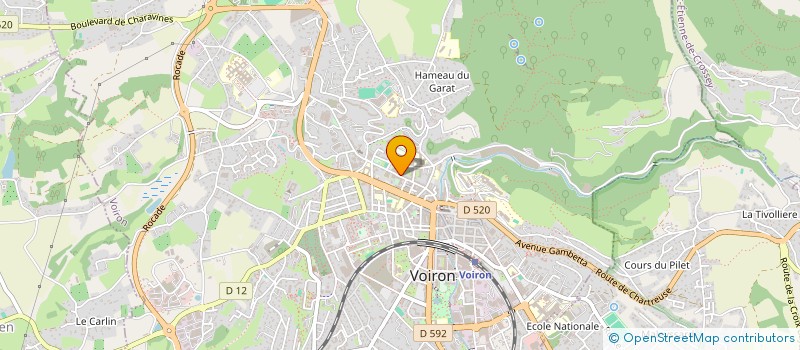 localisation de l'entreprise MONSIEUR ABDERRAHIM RIFFI  VOIRON