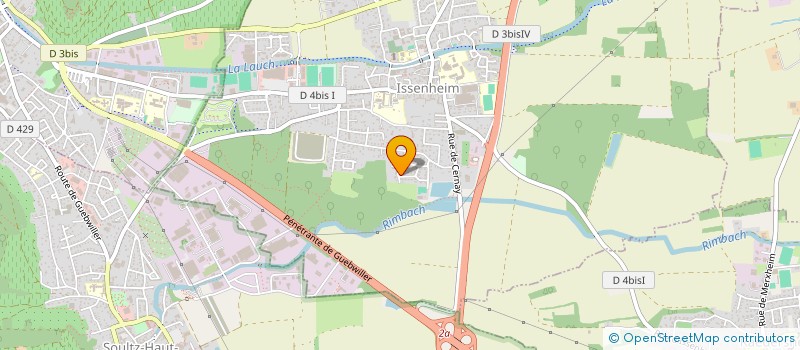 localisation de l'entreprise MONSIEUR ABDERRAHIM TOUNSI BOUCHAIB  ISSENHEIM