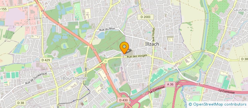 localisation de l'entreprise MONSIEUR ABDERRAHMAN AFOUNAS à ILLZACH