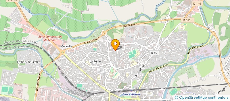 localisation de l'entreprise MONSIEUR ABDERRAHMAN BOUSROUD à CARCASSONNE
