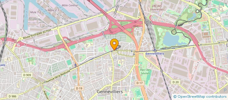 localisation de l'entreprise MONSIEUR ABDERRAHMAN BROUI à GENNEVILLIERS