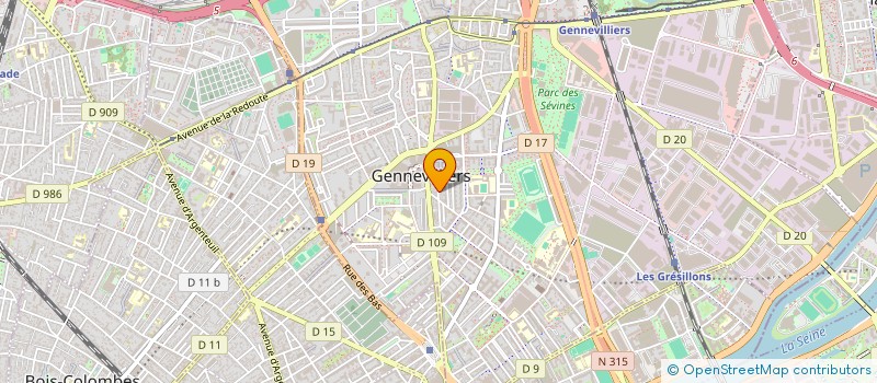 localisation de l'entreprise MONSIEUR ABDERRAHMAN CHARIF à GENNEVILLIERS