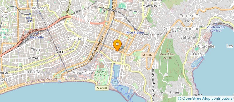 localisation de l'entreprise MONSIEUR ABDERRAHMAN CHOUIBA à NICE