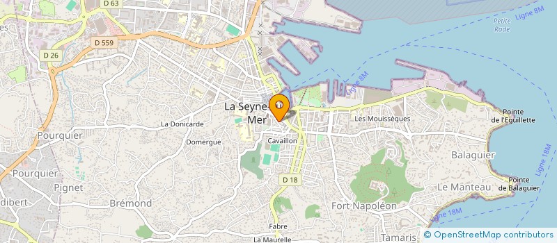 localisation de l'entreprise MONSIEUR ABDERRAHMAN DJERAD à LA SEYNE-SUR-MER