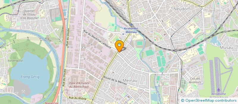 localisation de l'entreprise MONSIEUR ABDERRAHMAN EL GHAZI  STRASBOURG