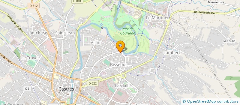 localisation de l'entreprise MONSIEUR ABDERRAHMAN FOUHAMI  CASTRES