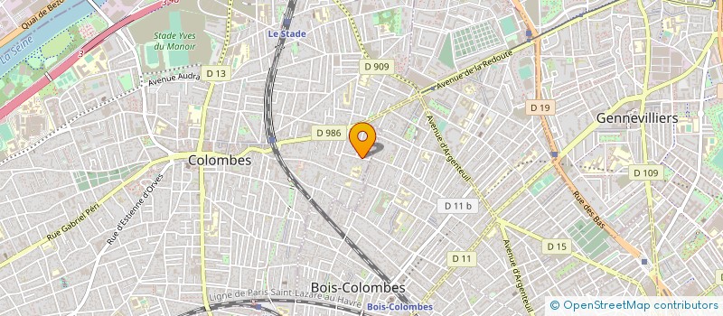 localisation de l'entreprise MONSIEUR ABDERRAHMAN GOULLA à COLOMBES