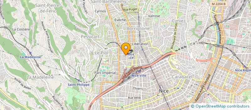 localisation de l'entreprise MONSIEUR ABDERRAHMAN GOURAR à NICE