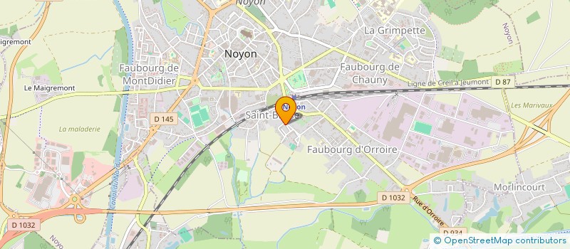 localisation de l'entreprise MONSIEUR ABDERRAHMAN HENCHI  NOYON