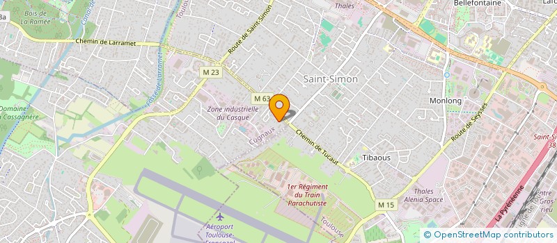 localisation de l'entreprise MONSIEUR ABDERRAHMAN KHAOUAS  CUGNAUX